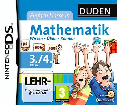DUDEN Einfach Klasse in Mathe 3./4. Klasse Nintendo DS