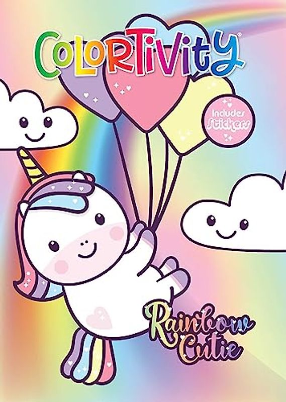 Rainbow Cutie: Colortivity With Stickers