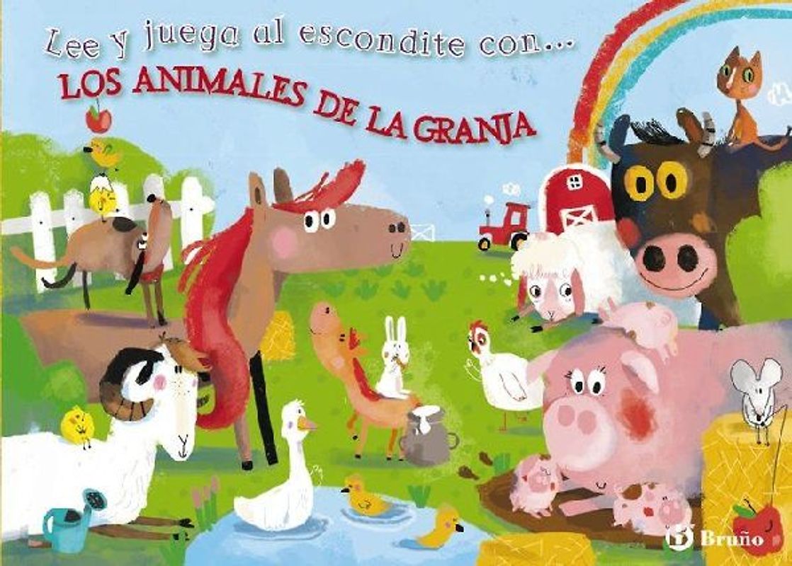 Lee y juega al escondite con-- Los animales de la granja