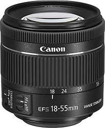 Canon EF-S 18-55 mm F4.0-5.6 IS STM 58 mm Objectif (adapté à Canon EF-S) noir
