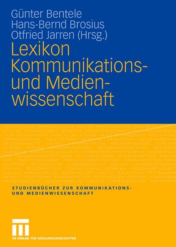 Lexikon Kommunikations- und Medienwissenschaft