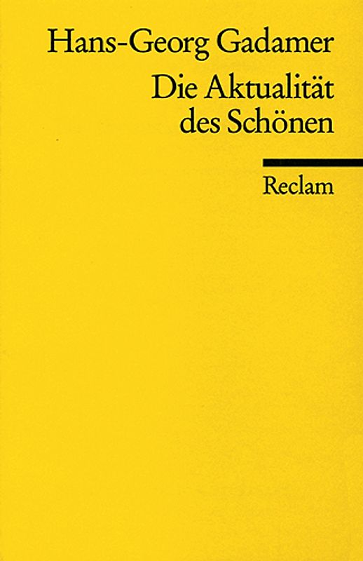 Die Aktualität des Schönen