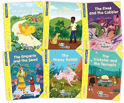 Jolly Phonics Folktales Yellow Readers (Level 2) Complete Set (1-6)
