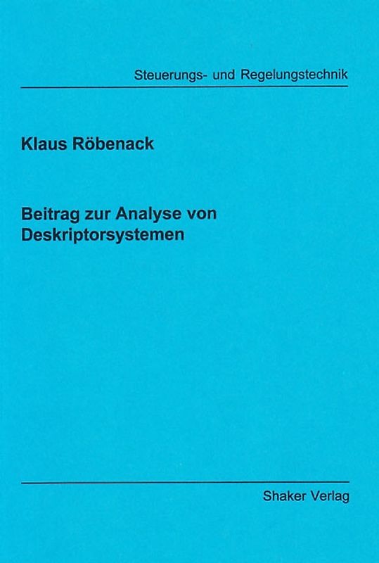 Beitrag zur Analyse von Deskriptorsystemen