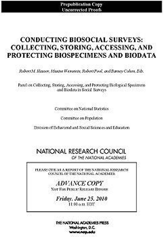 Conducting Biosocial Surveys