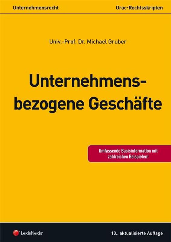Unternehmensrecht (HR) - Unternehmensbezogene Geschäfte