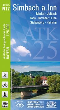 ATK25-N17 Simbach a.Inn (Amtliche Topographische Karte 1:25000)