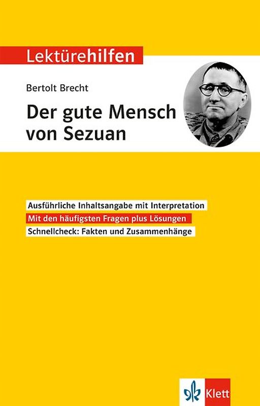 Klett Lektürehilfen Bertolt Brecht, Der gute Mensch von Sezuan