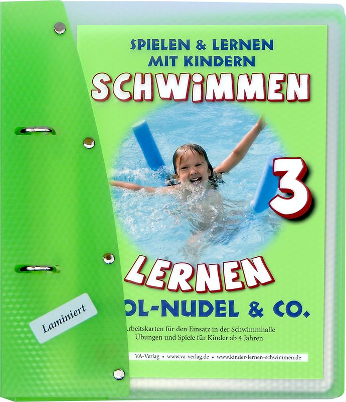 Schwimmen lernen 3: Pool-Nudel, laminiert