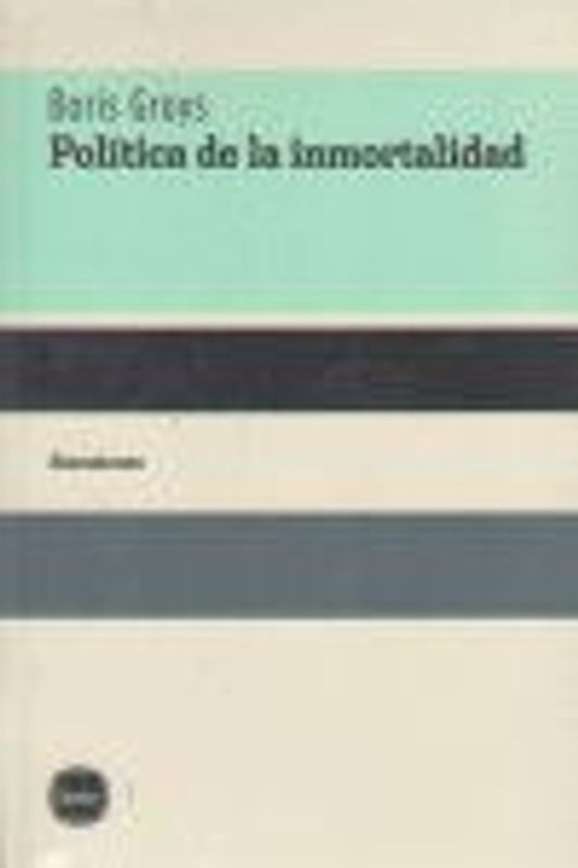 Política de la inmortalidad : cuatro conversaciones con Thomas Knoefel