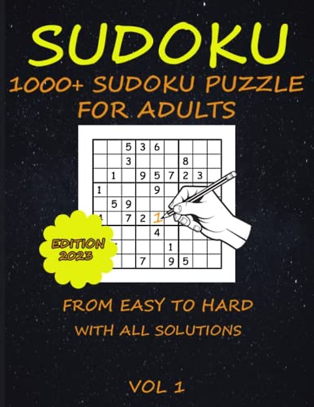 1000+ Sudoku Puzzles for Adults VOL 1: Sudoku Puzzles for Adults with over 1000 Sudoku Puzzles from Easy to Hard