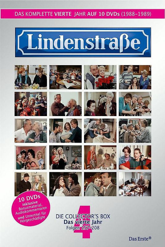 Lindenstraße - Das komplette 4. Jahr (Folge 157-208) (Collector's Box, 10 DVDs) DVD