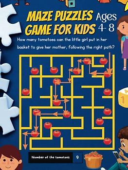 Maze Puzzles Game For Kids Ages 4-8: A Collection of Fun-filled and Challenging Maze puzzles Activity For Boys and Girls Ages 4-8: 99 Fun Mazes for kids