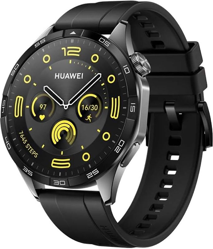 Huawei Watch GT 4 46 mm nero con cinturino in fluorelastomero nero