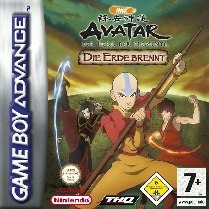 Avatar: Der Herr der Elemente - Die Erde brennt Nintendo Game Boy Advance