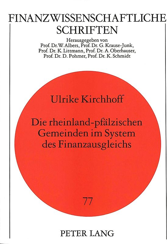 Die rheinland-pfälzischen Gemeinden im System des Finanzausgleichs
