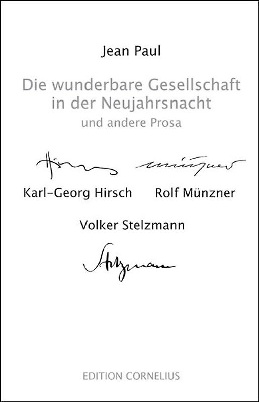 Die wunderbare Gesellschaft in der Neujahrsnacht