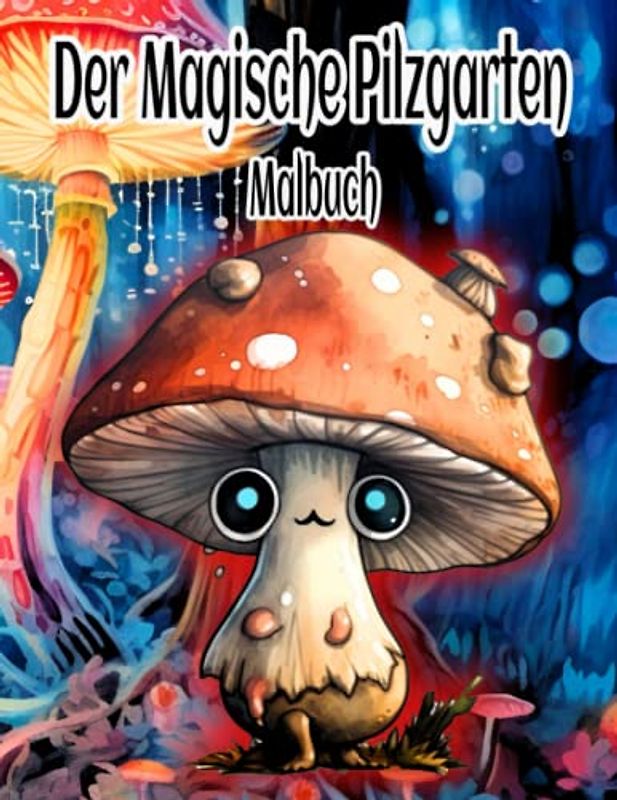 Der Magische Pilzgarten Malbuch: Verwandle schwarze Linien in lebendige Farben mit entzückend gruseligen Pilzen