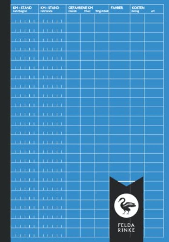 Fahrtenbuch: A5 | 110 Seiten | 1300 Fahrten | Robustes Softcover