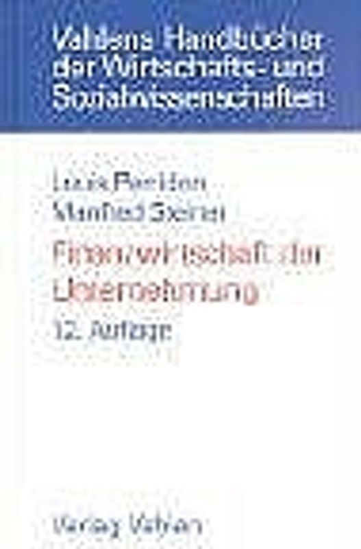 Finanzwirtschaft der Unternehmung