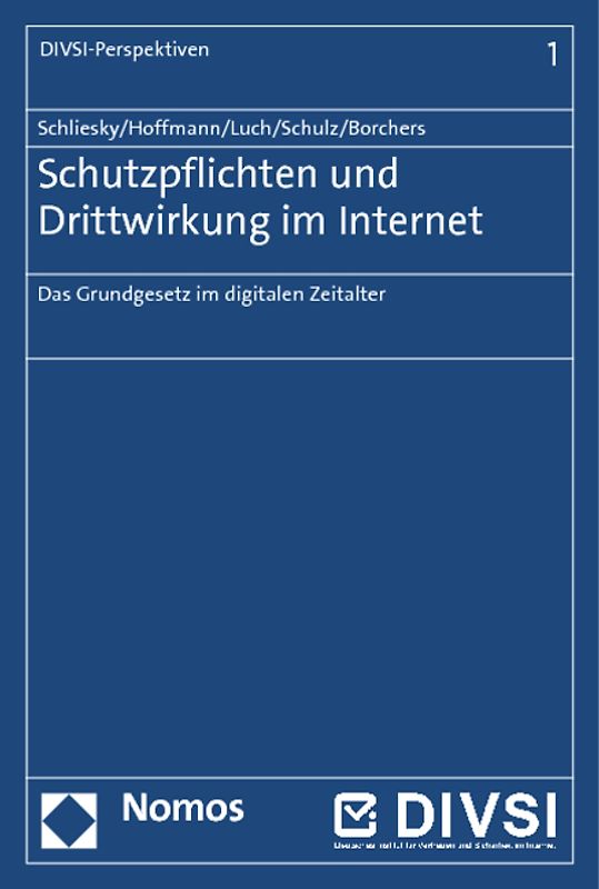 Schutzpflichten und Drittwirkung im Internet