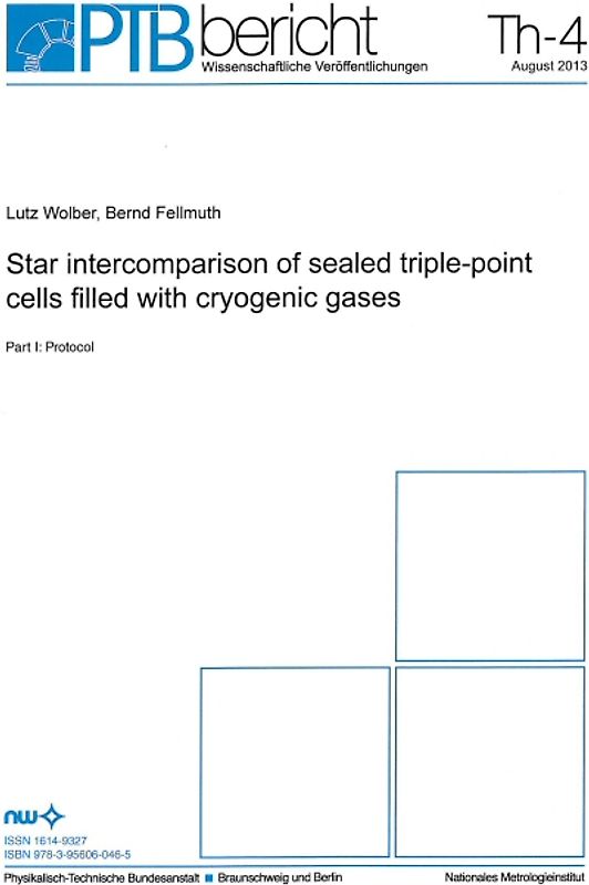 Star intercomparison of ealed triple-point cells filled with cryogenic gases