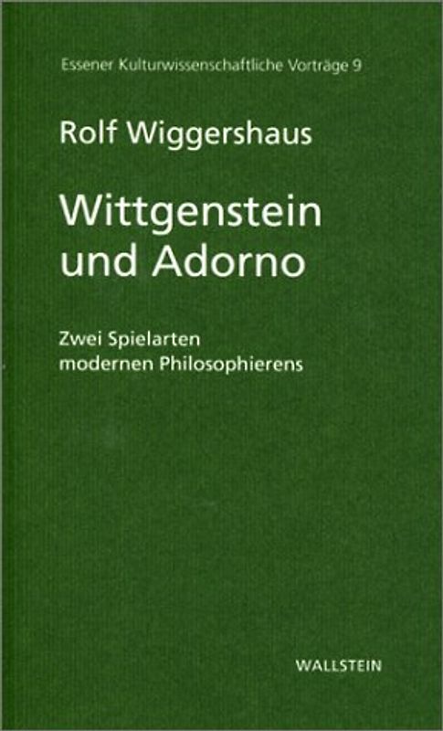 Wittgenstein und Adorno