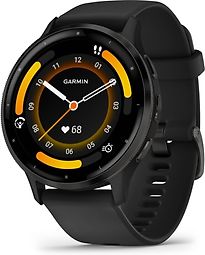 Image of Garmin Venu 3 45 mm grijs van roestvrij staal met zwart behuizing en siliconen polsband [wifi] (Refurbished)