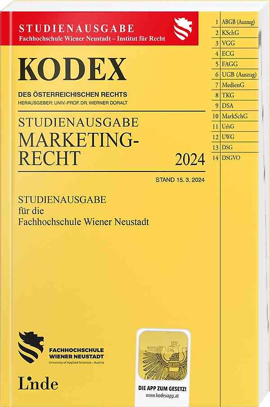 KODEX Studienausgabe Marketingrecht
