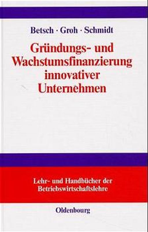 Gründungs- und Wachstumsfinanzierung innovativer Unternehmen