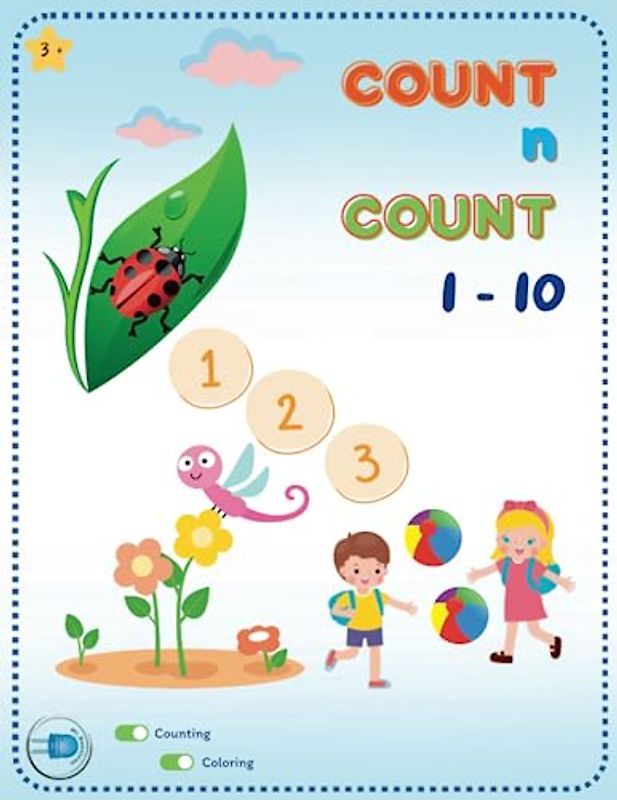 Count_n_Count 1-10: Counting & Coloring for young children