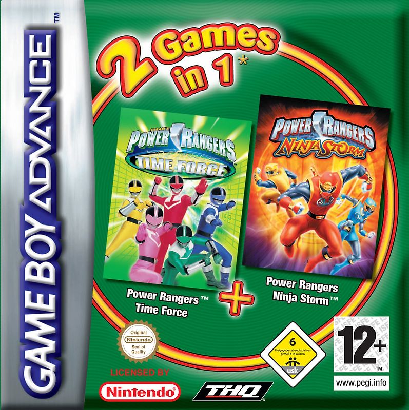 2 Games in 1: Power Rangers - Time Force + Ninja Storm [Internationale Version] Nintendo Game Boy Advance