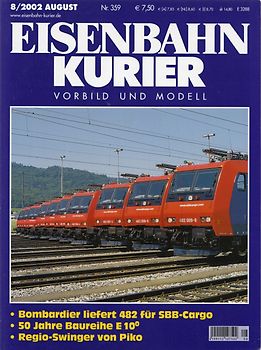 Eisenbahn - Kurier 8/2002: Nr. 359 - Vorbild und Modell [Broschiert]