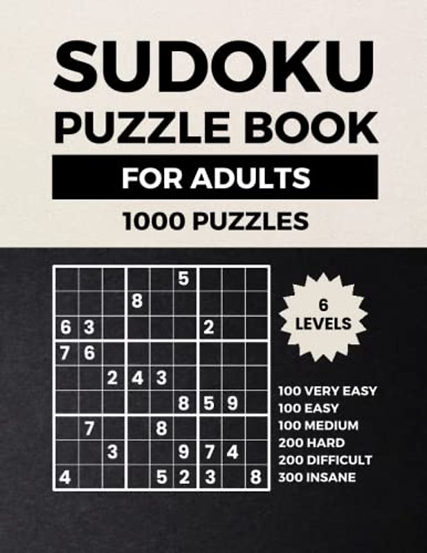 Sudoku Puzzle Book For Adults, Sudoku Extra Large Print, Sudoku Large Print Easy, Sudoku Easy to Medium, Sudoku Hard Level For Adults, Sudoku ... The Ultimate Sudoku Book by Glitter Bay Books