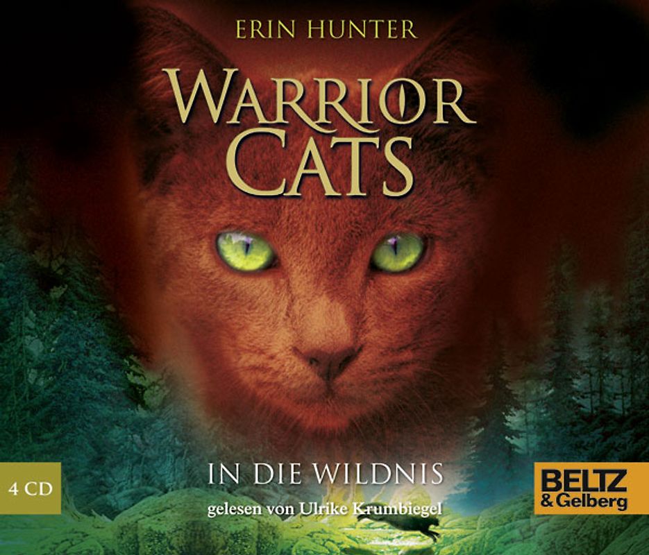 Warrior Cats. In die Wildnis. I, Folge 1, gelesen von Ulrike Krumbiegel, 4 CDs in der Multibox, Laufzeit ca. 5 Std.