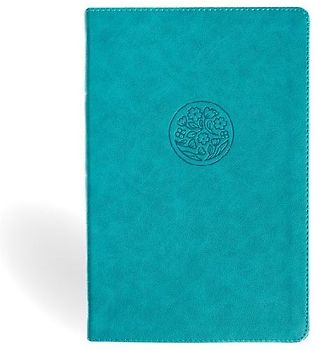 NASB Giant Print Reference Bible, Teal Leathertouch