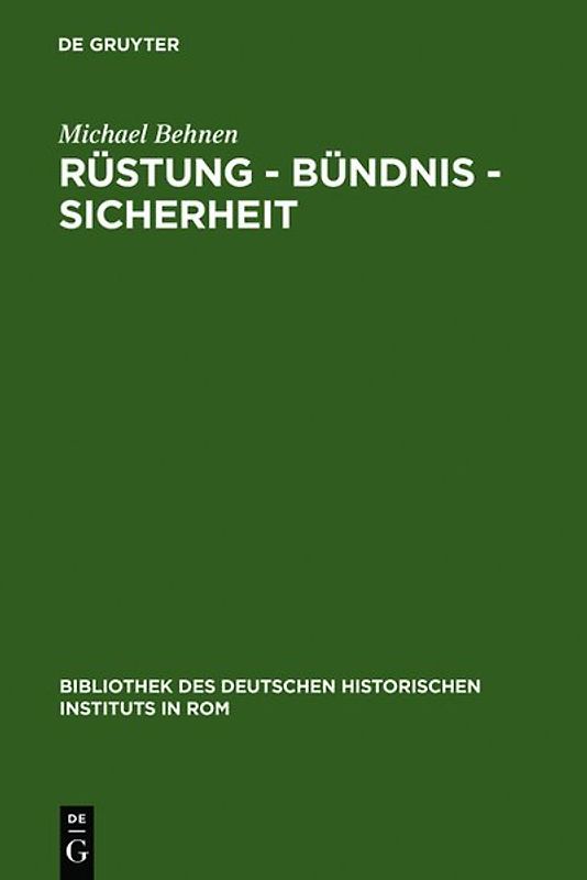 Rüstung - Bündnis - Sicherheit