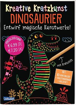 Kreative Kratzkunst: Dinosaurier