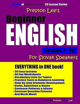 Preston Lee's Beginner English Lesson 1 - 20 For Slovak Speakers (Preston Lee's English For Slovak Speakers)