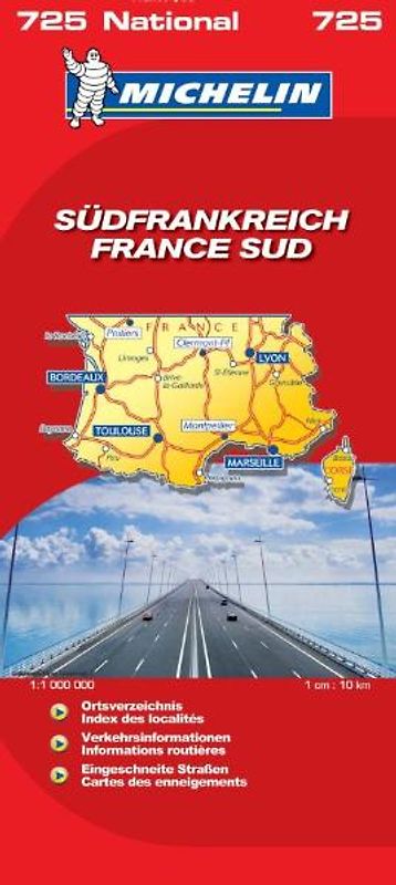 MICHELIN Nationalkarte Frankreich Süd