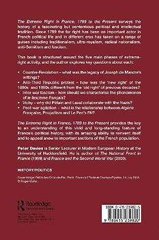 The Extreme Right in France, 1789 to the Present