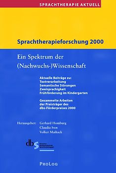 Sprachtherapie Aktuell / Sprachtherapieforschung 2000