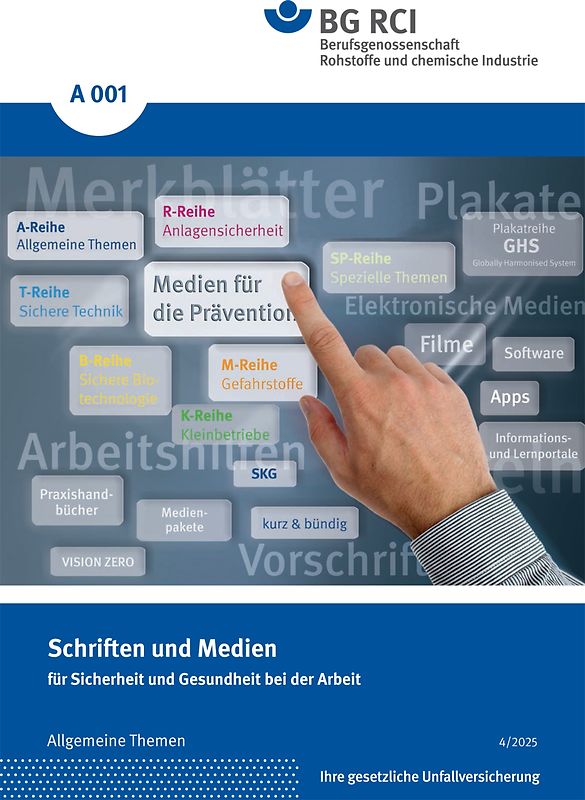 A 001 - Schriften und Medien für Sicherheit und Gesundheit bei der Arbeit