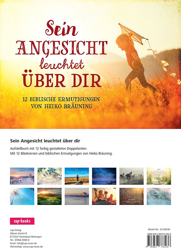 Sein Angesicht leuchtet über dir (Aufstellbuch A5)