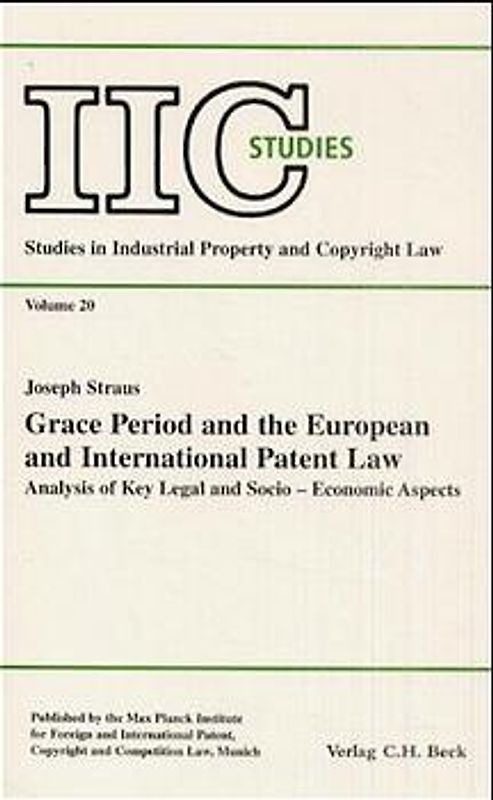 Grace Period and the European and International Patent Law