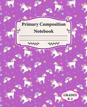 Primary Composition Notebook K-2: Primary story journal with Picture Space and Dotted Midline, Top Half Blank For Drawing, And 5 Line For Writing ... Who Want To Improve Their Handwriting.
