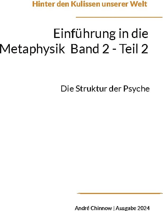 Einführung in die Metaphysik Band 2 - Teil 2