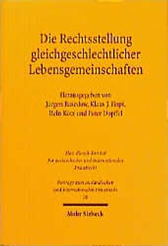 Die Rechtsstellung gleichgeschlechtlicher Lebensgemeinschaften