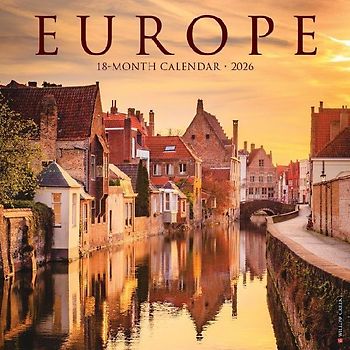 Europe 2026 12 X 12 Wall Calendar