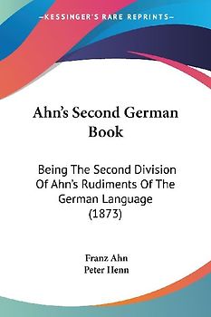 Ahn's Second German Book